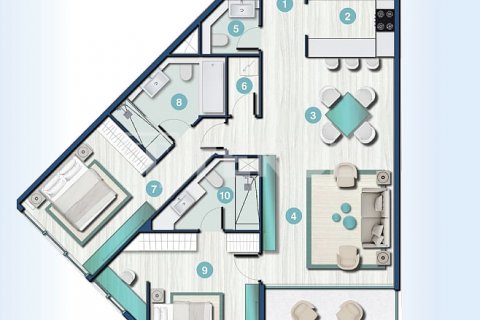 Apartment in Ras Al Khaimah, UAE 1 room, 45 sq.m. № 633420 - photo 17
