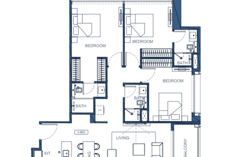 Appartamento in vendita a Al Jaddaf, Dubai, EAU 1 camera da letto № 690178 - foto 9