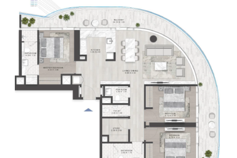 Apartment sa Downtown Dubai (Downtown Burj Dubai), UAE 1 silid-tulugan, 63 sq.m. № 690181 - larawan 9