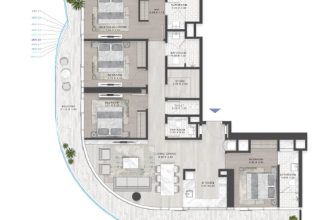 Apartment sa Downtown Dubai (Downtown Burj Dubai), UAE 1 silid-tulugan, 63 sq.m. № 690181 - larawan 10