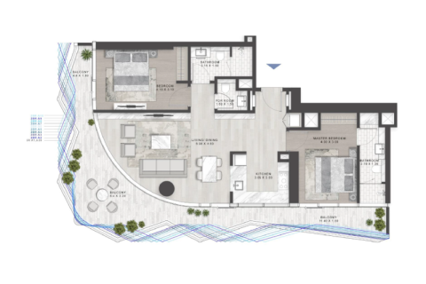 Apartment sa Downtown Dubai (Downtown Burj Dubai), UAE 1 silid-tulugan, 63 sq.m. № 690181 - larawan 8
