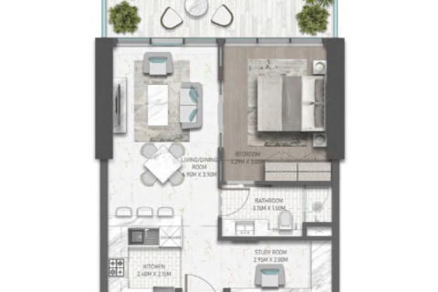 Διαμέρισμα σε DAMAC Hills (Akoya by DAMAC), Dubai, ΗΑΕ 1 υπνοδωμάτιο Αρ. 690179 - φωτογραφία 6