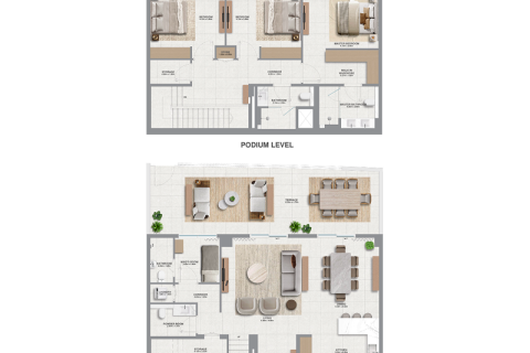 Apartmen di Dubai South (Dubai World Central), UAE 1 bilik tidur, 66 meter persegi № 690177 - foto 5