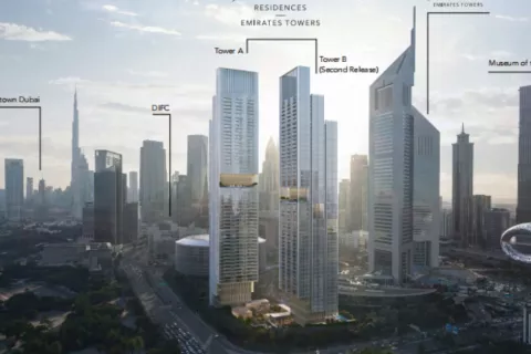 Appartement à Dubai, EAU: 1 chambre, 80 m2 № 639658