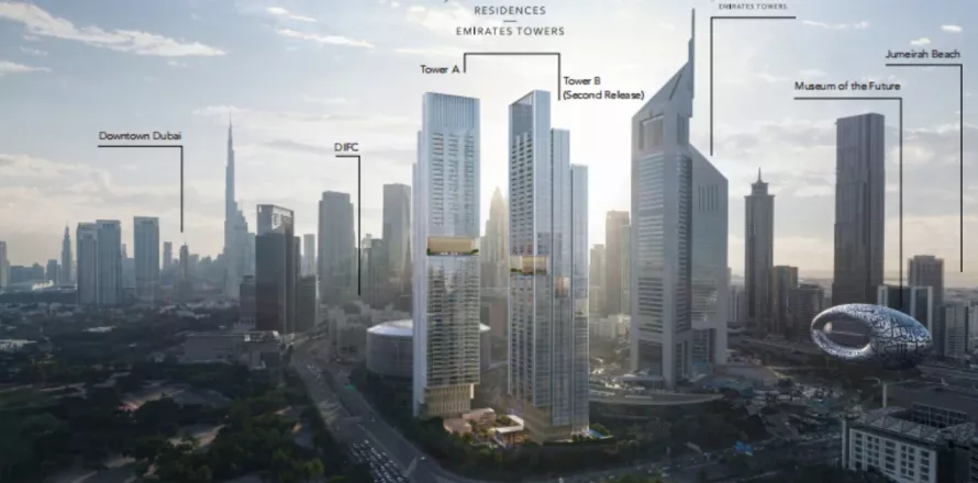 Apartmán v Dubai, SAE 1 spálňa, 80 m2 č. 639658