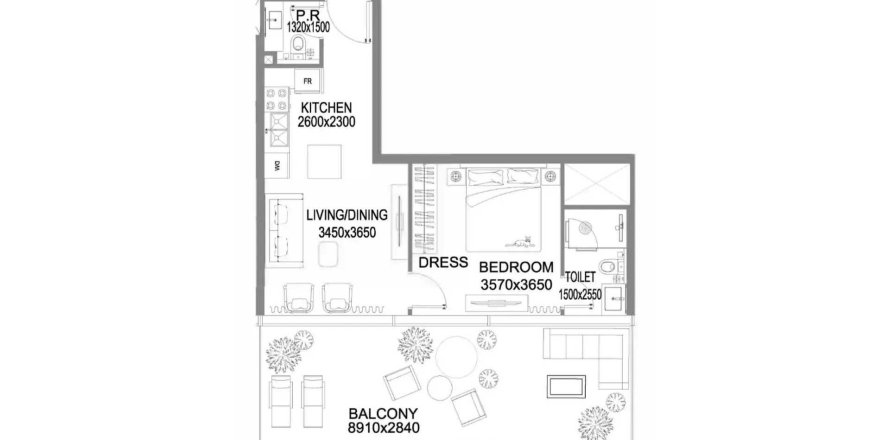 Lakás a The WOW Tower lakóparkban itt: Dubai Land, EAE, 1 hálószoba, 71.99 m², azonosító: 705482
