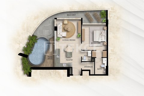 Arjan, Dubai, UAE의 판매용 아파트 42제곱미터 번호 730844 - 사진 22