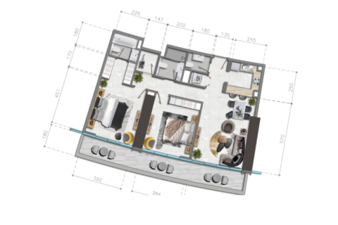 Business Bay, Dubai, BAE’de satılık daire 1 yatak odası, 72 m&sup2; No 689874 - fotoğraf 6