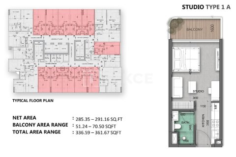 Wohnung zum Verkauf in Dubai Land, Dubai, VAE 1 Schlafzimmer, 49 m2 Nr. 766227 - Foto 17
