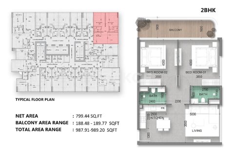Wohnung zum Verkauf in Dubai Land, Dubai, VAE 1 Schlafzimmer, 49 m2 Nr. 766227 - Foto 25