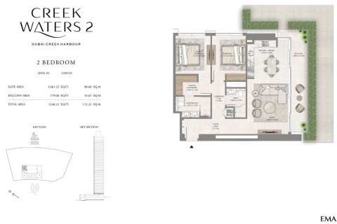 Byt v CREEK WATERS 2 APARTMENTS v Dubai Creek Harbour (The Lagoons), Dubai, SAE 1 ložnice, 70 m² Č.: 704948 - fotografie 7