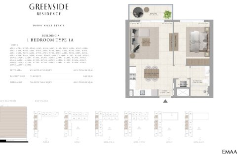 Dzīvoklis GREENSIDE RESIDENCE Dubai Hills Estatejā, AAE 1 istaba, 67 m2 Nr. 704949 - attēls 6