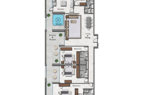Leilighet til salgs i Business Bay, Dubai, Emiratene 1 rom, 52 kvm Nr. 689913 - Foto 8