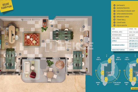 Office in Business Bay, Dubai, UAE 2 bedrooms, 219 sq.m. № 699457 - photo 26