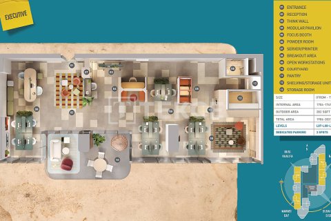 Office in Business Bay, Dubai, UAE 1 bedroom, 126 sq.m. № 699456 - photo 27