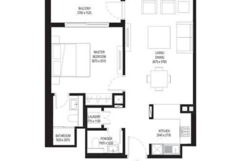 Byt v Mohammed Bin Rashid City, Dubai, SAE 1 ložnice, 129 m² Č.: 689867 - fotografie 4