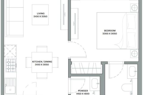 Dzīvoklis Umm Al Quwain Marinajā, AAE 1 istaba, 47.85 m2 Nr. 735553 - attēls 9