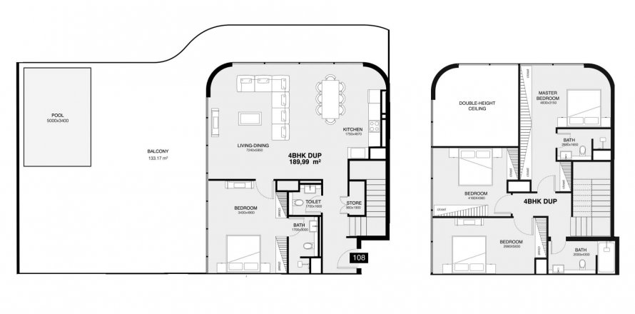 Appartement in Dubai, VAE 4 slaapkamers, 367.06 vr.m. nr 595284