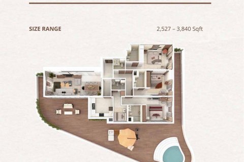 Leilighet til salgs i Majan, Dubai, Emiratene 1 rom, 41 kvm Nr. 728409 - Foto 19