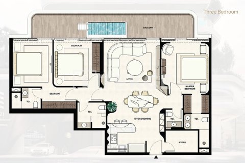 Wohnung zum Verkauf in Dubai, VAE 2 Schlafzimmer, 128 m2 Nr. 706427 - Foto 18