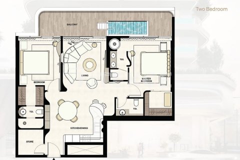 Wohnung zum Verkauf in Dubai, VAE 2 Schlafzimmer, 128 m2 Nr. 706427 - Foto 19