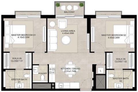 Appartement à vendre à  Town Square, Dubai, EAU 1 chambre, 62 m2 № 728488 - photo 15