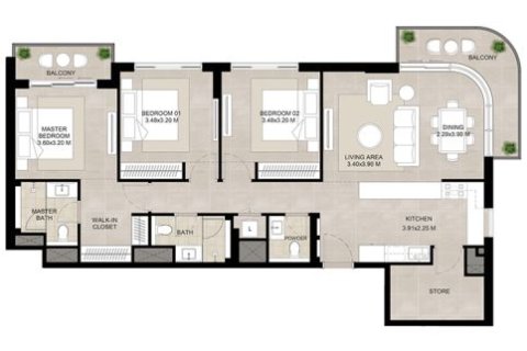 Appartement à vendre à  Town Square, Dubai, EAU 1 chambre, 62 m2 № 728488 - photo 16