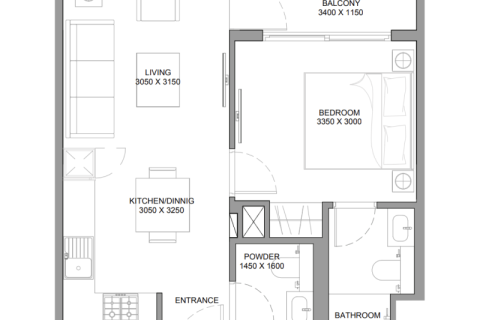 Müüa korter asukohaga Umm Al Quwain, AÜE: 1 magamistoaga, 48 m² Nr 690230 - pilt 3