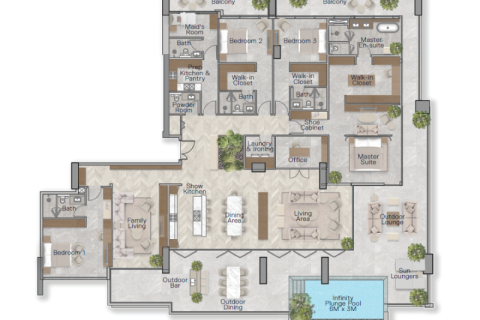 Leilighet til salgs i Business Bay, Dubai, Emiratene 1 rom Nr. 690233 - Foto 9
