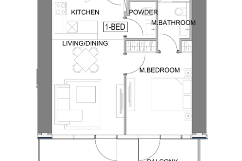 Apartament në Sheikh Zayed Road, Dubai, Emiratet e Bashkuara Arabe 1 dhomë gjumi, 37 m2. № 690203 - Foto 7