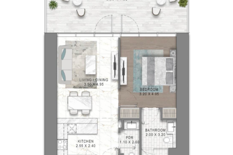 Apartament në Sheikh Zayed Road, Dubai, Emiratet e Bashkuara Arabe 1 dhomë gjumi, 37 m2. № 690203 - Foto 3