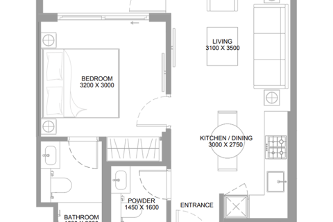 Apartment in Umm Al Quwain, UAE 1 bedroom, 48 sq.m. № 690229 - photo 6