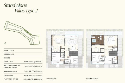 Villa en venta en Jumeirah Golf Estates, Dubai, EAU 6 dormitorios, 751 m2 № 715519 - foto 21