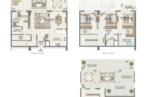 Apartment til salg i Dubai Creek Harbour (The Lagoons), Dubai, UAE 1 soveværelse, 70 kvm № 690202 - foto 6