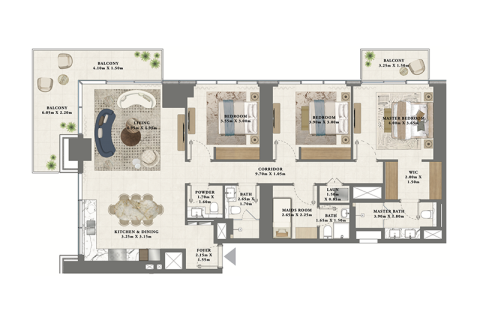 Apartment til salg i Dubai Creek Harbour (The Lagoons), Dubai, UAE 1 soveværelse, 70 kvm № 690202 - foto 5