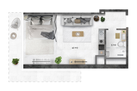 Leilighet til salgs i Al Reem Island, Abu Dhabi, Emiratene 1 rom, 40 kvm Nr. 732672 - Foto 10