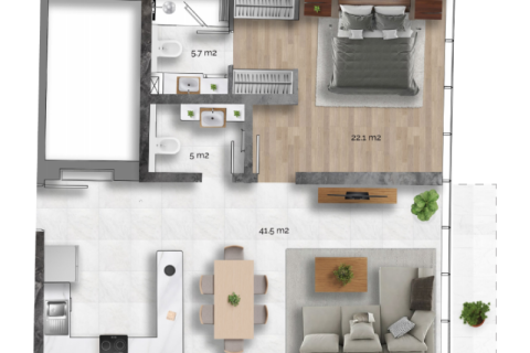 Leilighet til salgs i Al Reem Island, Abu Dhabi, Emiratene 1 rom, 40 kvm Nr. 732672 - Foto 7