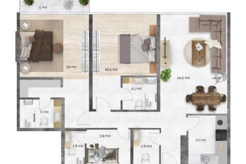 Leilighet til salgs i Al Reem Island, Abu Dhabi, Emiratene 1 rom, 40 kvm Nr. 732672 - Foto 8