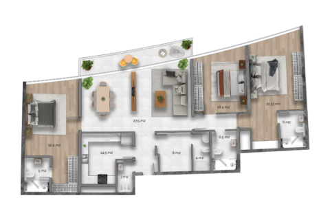 Leilighet til salgs i Al Reem Island, Abu Dhabi, Emiratene 1 rom, 40 kvm Nr. 732672 - Foto 9