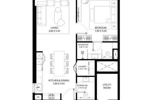 Apartmen di City of Arabia, Dubai, UAE 1 bilik tidur, 47 meter persegi № 732671 - foto 3