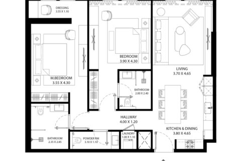 Apartmen di City of Arabia, Dubai, UAE 1 bilik tidur, 47 meter persegi № 732671 - foto 4