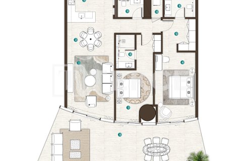 Byt v Al Marjan Island, Ras Al Khaimah, SAE 3 ložnice, 441 m² Č.: 678634 - fotografie 26