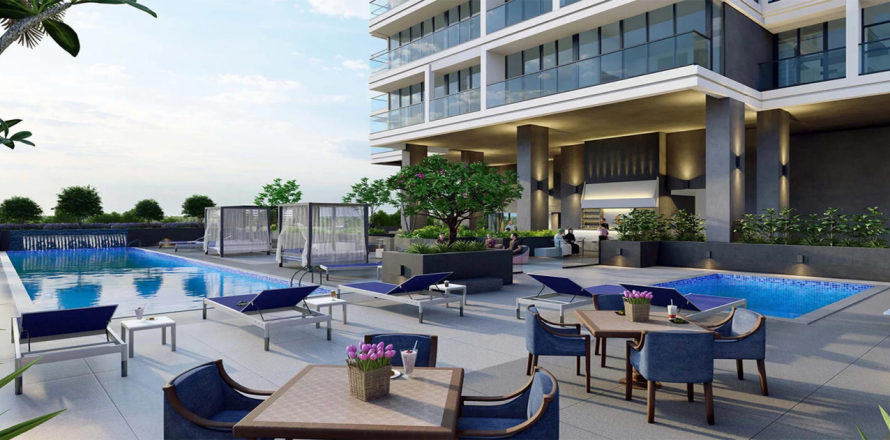 Huoneisto Jumeirah Village Circle, Dubai, Arabiemiraatit 2 makuuhuonetta, 140 m2 № 639358