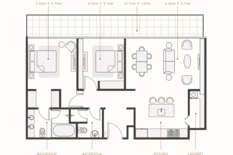 Apartment in Mohammed Bin Rashid City, Dubai, UAE 1 bedroom, 42 sq.m. № 690083 - photo 6