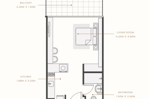 Apartment in Mohammed Bin Rashid City, Dubai, UAE 1 bedroom, 42 sq.m. № 690083 - photo 7