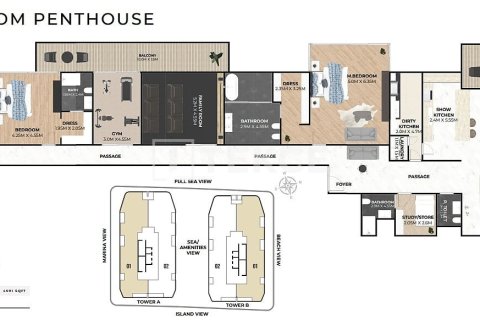 Dúplex en venta en Dubai, EAU 3 dormitorios, 260 m2 № 678127 - foto 20