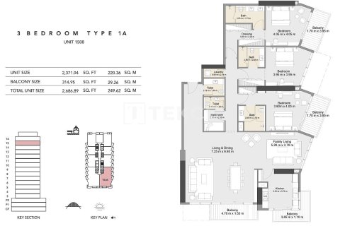 Apartment in Dubai, UAE 2 bedrooms, 122 sq.m. № 695392 - photo 12