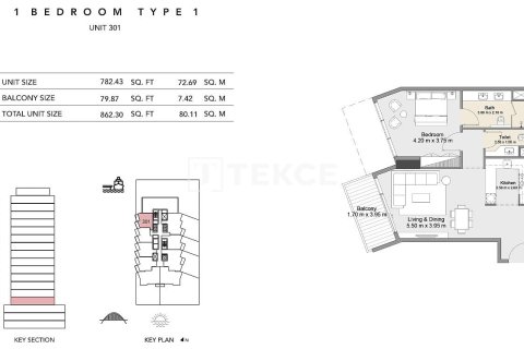 Apartment in Dubai, UAE 2 bedrooms, 122 sq.m. № 695392 - photo 10
