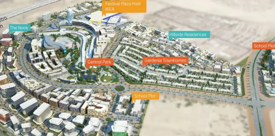 דירה ב Dubai, איחוד האמירויות 1 חדר שינה, 42 מ"ר מספר 729458