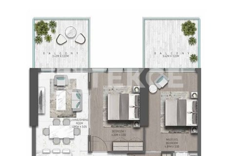 Dzīvoklis DAMAC Hills (Akoya by DAMAC), Dubaijā, AAE 1 istaba, 94 m2 Nr. 678638 - attēls 16